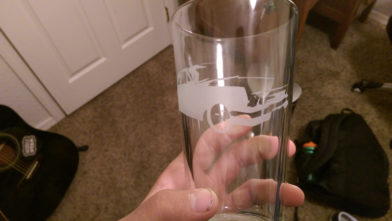 Illustration for article titled Etched another pint glass today